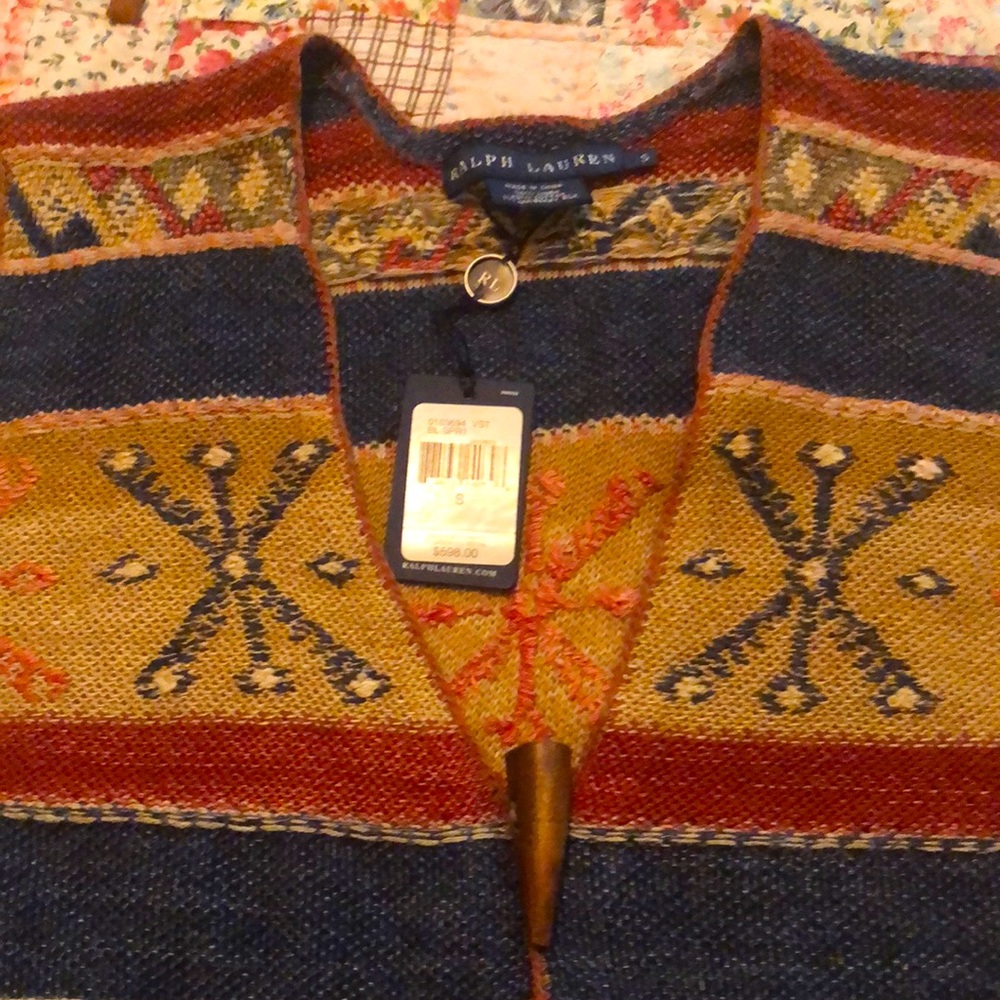 Ralph Lauren tribal, south western vest
